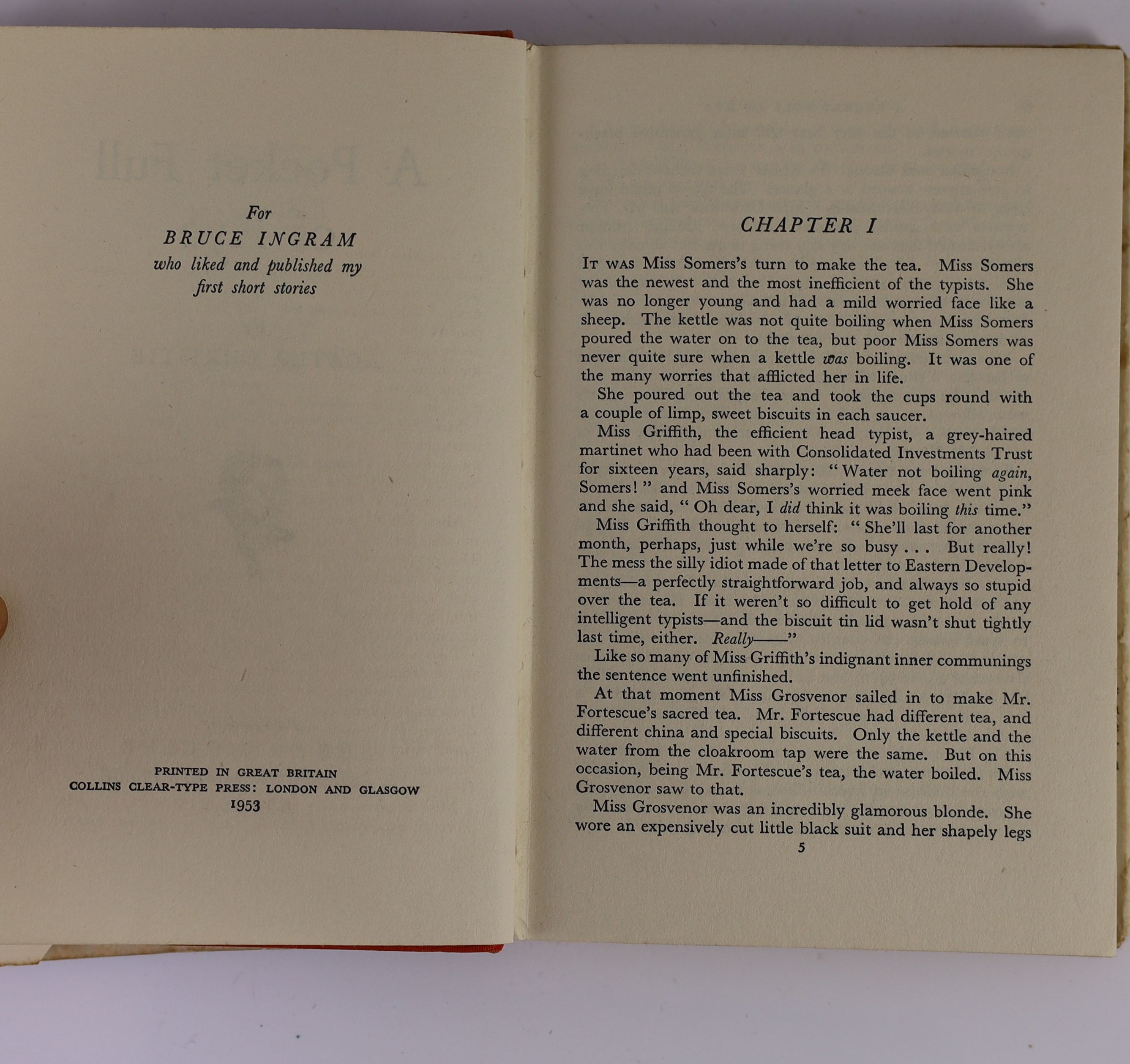 Christie, Agatha - A Pocket Full of Rye, 1st edition